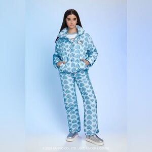 Hello Kitty Puffer Blue Heart Jacket 🩵🩵